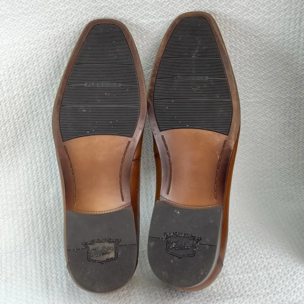 Florsheim Men’s 15184-221 Leather Bit Loafers Cognac Brown 11D Dress Shoes